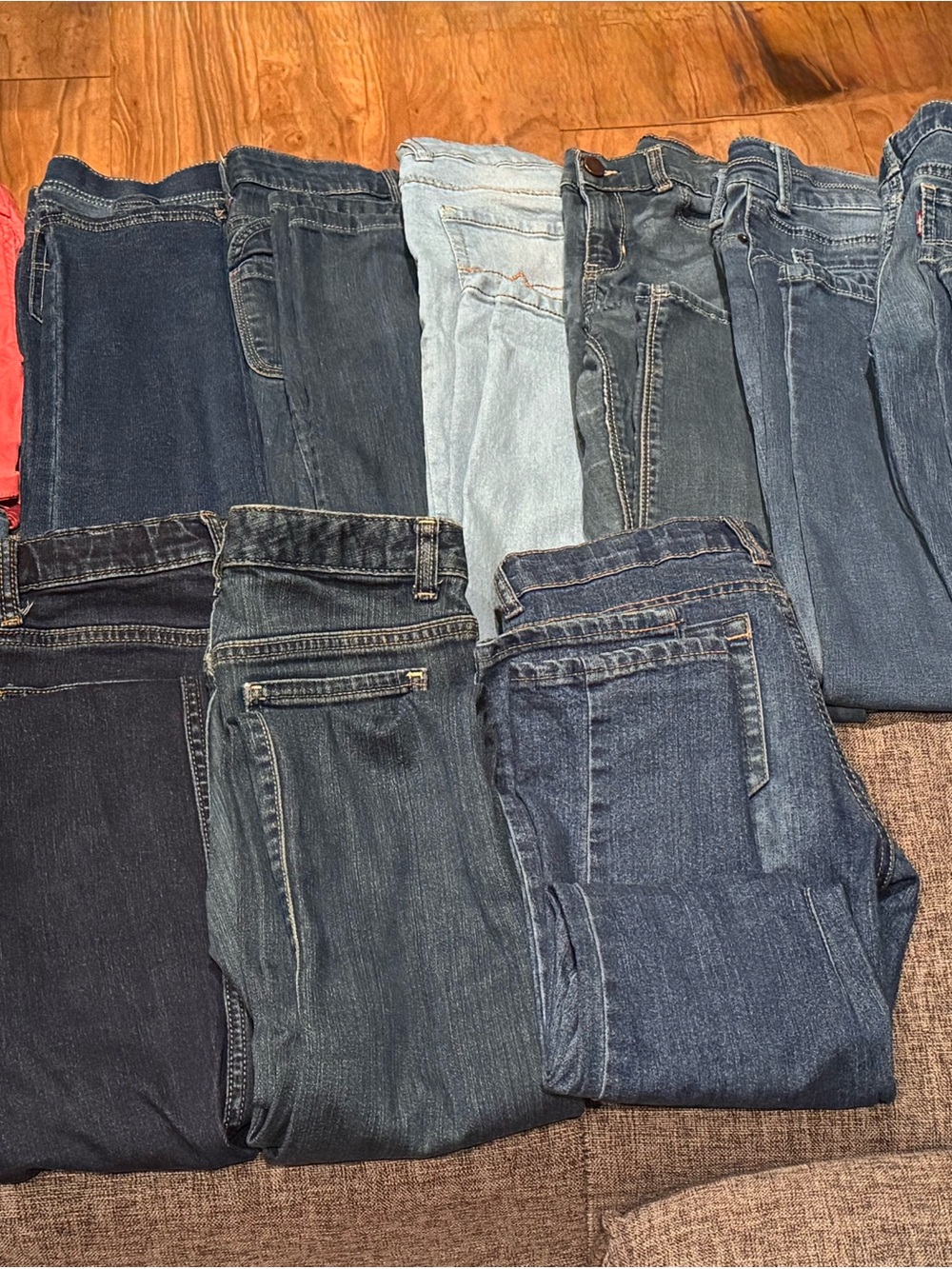 Girls Size 12 Jean Pants and Shorts - Lot 11 Pieces - Levi, Lucky Brand,Old Navy